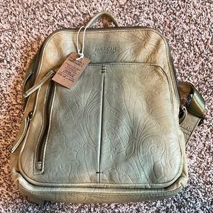 American Leather Co. embossed backpack